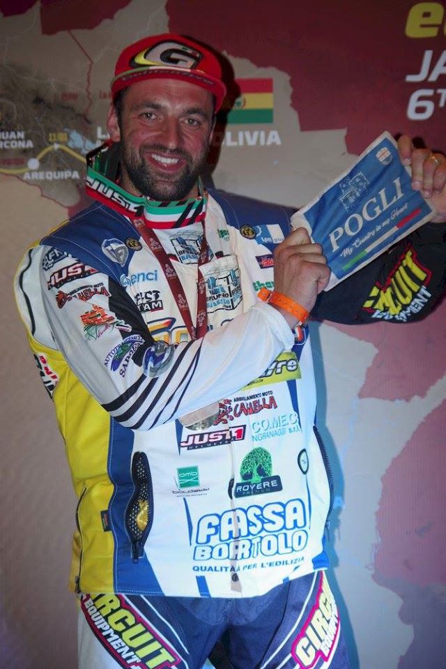 Fausto Vignola sul podio a Cordoba al Rally Dakar 2018
