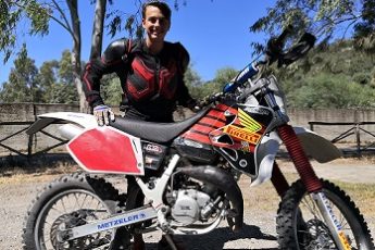 La prima volta sulla moto da Enduro di Jacopo